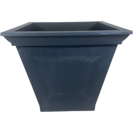 Red Shed Square Planter, 16 in., Black