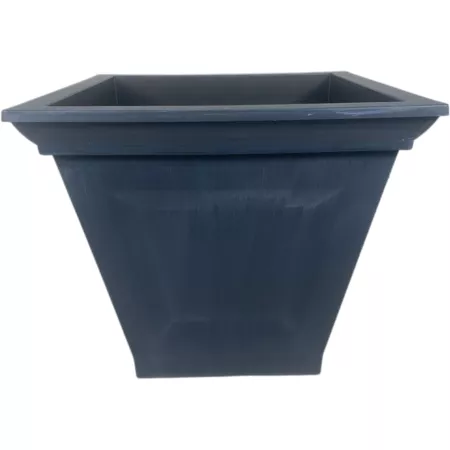 Red Shed Square Planter 30 L 16-in Black Planters