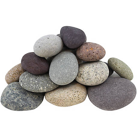 Rain Forest 1 in. to 3 in., 30 lb. Grey Caribbean River Pebbles Rain Forest 1 in. to 3 in., 30 lb. Grey Caribbean River Pebbles