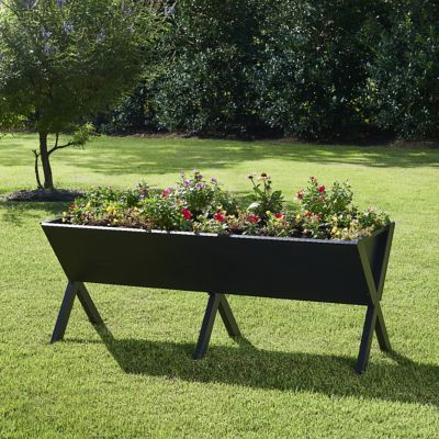 Image showing 6 th GroundWork 550 lb. All-Steel Elevated Planter, 7.85 cu. ft. Capacity
