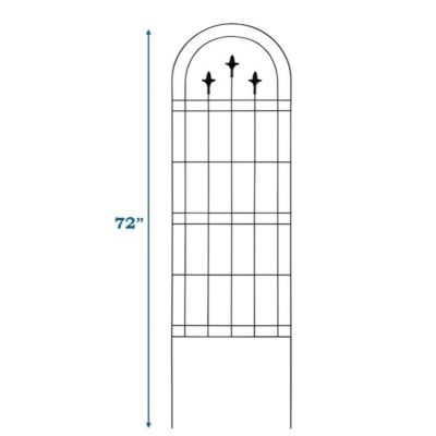 Image showing  72 in. Garden Trellis with Finials