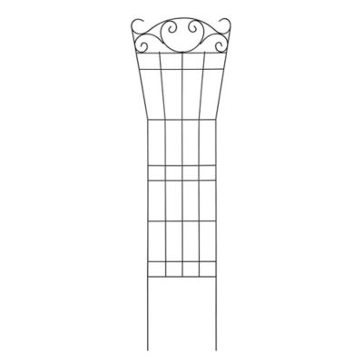 GroundWork 21 in. x 72 in. Garden Trellis with Scrolls