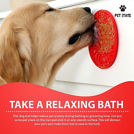 TARVOS Lick Mat for Dog, Boredom and Anxiety Reducer for Dog Bath