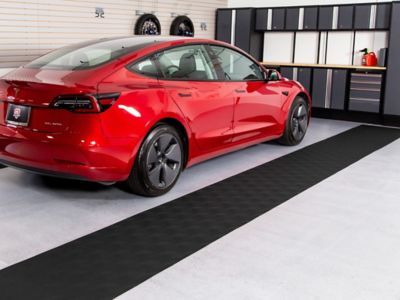 Image showing  Levant Vinyl Garage Runner, 55 Mil