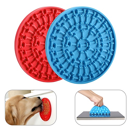 Dog Licking Mat, 2 Pcs Large Licking Mat for Dogs with Suction for