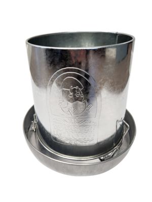 Image showing  15 lb. Hanging Poultry Feeder, Galvanized