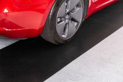 Image showing  Ribbed Vinyl Garage Runner, 55 Mil