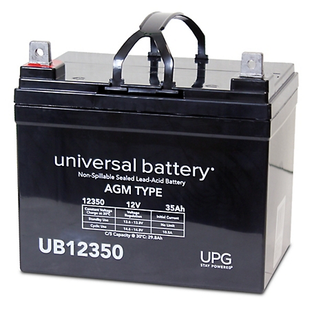 Universal Battery 12V 35Ah Sealed Lead Acid (SLA)/AGM Battery with L1 Terminals