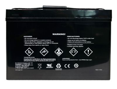 Image showing  12V 100Ah Sealed Lead Acid (SLA)/AGM Battery (Group 27) with I6 Terminals