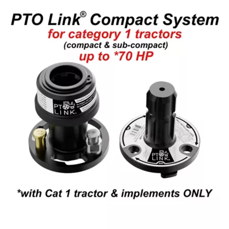 PTO Link Duo Bundle Compact quick-connect system with 1 tractor/female plate and 1 implement/male plate for tractors up to 40 HP Tractor PTO Parts