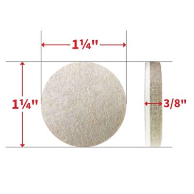 Image showing  Gorilla Glue Self-Adhesive Felt Pads Value Pack, Beige, 1-1/5 in., 24 pc.