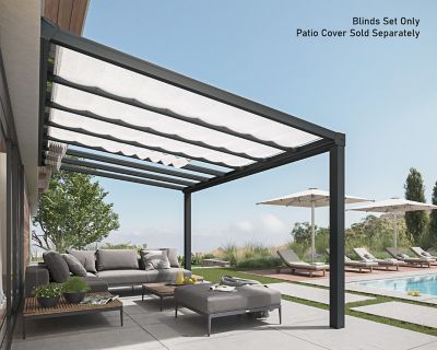 Image showing  Stockholm Patio Cover Roof Blinds, 11 ft. x 17 ft.