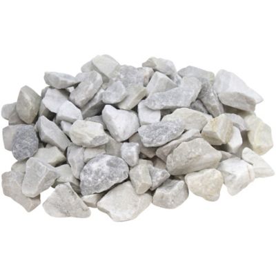 Rain Forest 1 in. White Marble Chips, 30 lb.