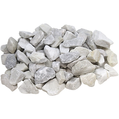 Rain Forest White Marble Chips 1 in. 30 lb., RFWMC1-30