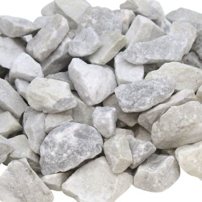 Image showing  1 in. White Marble Chips, 30 lb.
