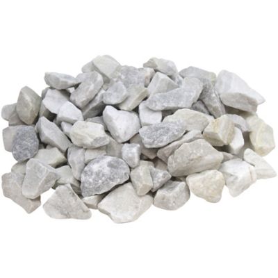 Rain Forest 1 in. White Marble Chips, 1620 lb.