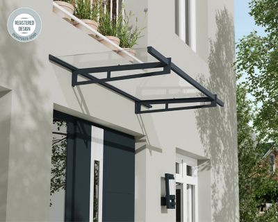 Image showing  7 ft. x 3 ft. Bremen 2050 Awning, Gray/Clear