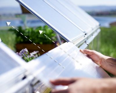 Image showing 6 th Canopia by Palram 10 L x 12 W ft. Silver Balance Greenhouse