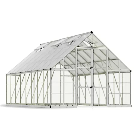 Canopia by Palram 10' Long x 16' Wide Silver Balance Greenhouse Hobby Greenhouses