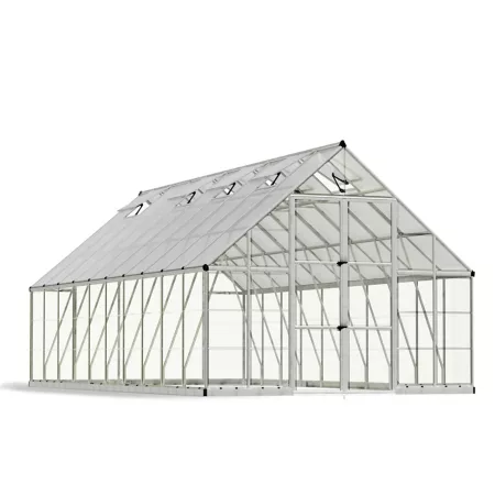 Canopia by Palram 10 ft Long x 20 ft Wide Silver Balance Greenhouse Hobby Greenhouses