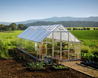 Image showing  10 ft. L x 28 ft. W Silver Balance Greenhouse