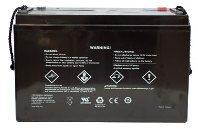 Image showing  12V 110Ah Sealed Lead Acid (SLA)/AGM Battery (Group 31) with I6 Terminals