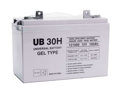 Universal Battery 12V 100Ah AGM/Gel Battery with Fl2 Terminals