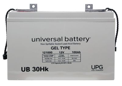 Image showing 3 th Universal Battery 12V 100Ah AGM/Gel Battery with Fl2 Terminals