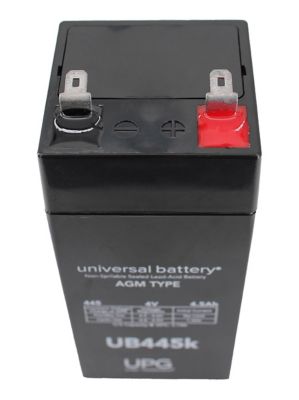 Image showing 5 th Universal Battery 4V 4.5Ah Sealed Lead Acid (SLA)/AGM Battery with F1 Terminals