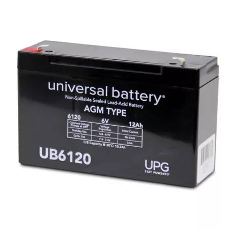 Universal Battery 6V 12Ah Sealed Lead Acid (SLA)/AGM Battery with F1 Terminals Mower Batteries