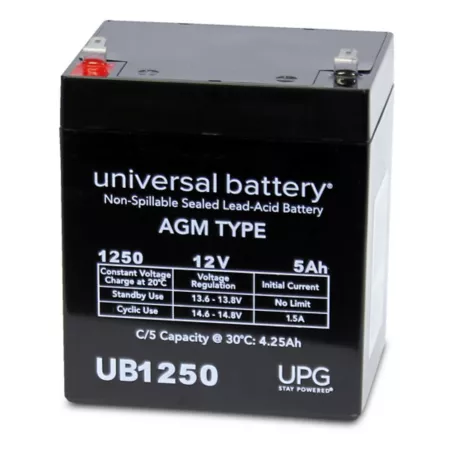 Universal Battery 12V 5Ah Sealed Lead Acid (SLA)/AGM Battery with F1 Terminals Mower Batteries