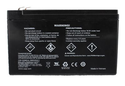 Image showing  12V 7Ah Sealed Lead Acid (SLA)/AGM Battery with F1 Terminals