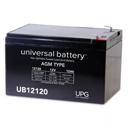 Universal Battery 12V 12Ah Sealed Lead Acid (SLA)/AGM Battery with F2 Terminals Mower Batteries