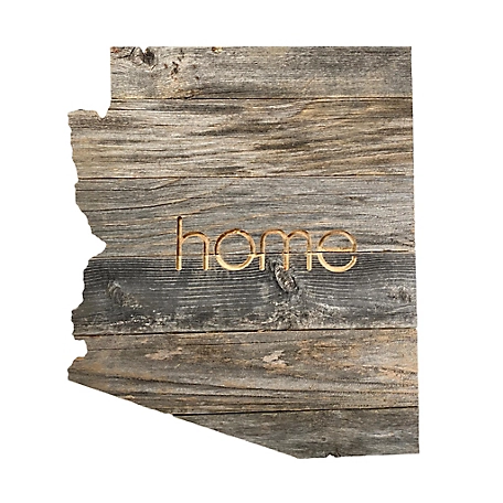 Barnwood USA Large Rustic Farmhouse Home State Reclaimed Wood Wall Sign, Arizona