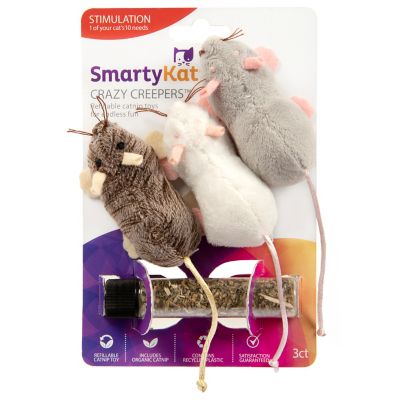 SmartyKat Crazy Creepers Cat Toys, 3-Pack