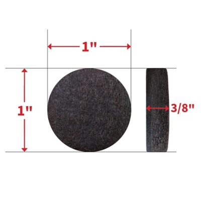 Image showing  Gorilla Glue Self-Adhesive Felt Pad Value Pack, Brown, 1 in., 48 pc.