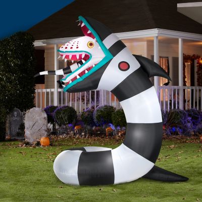 Image showing  Animated Airblown-Beetlejuice Sandworm with Leds
