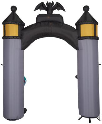 Image showing  101.97 in. Airblown NBC Welcome to Halloween Town Archway Inflatable Halloween Decoration