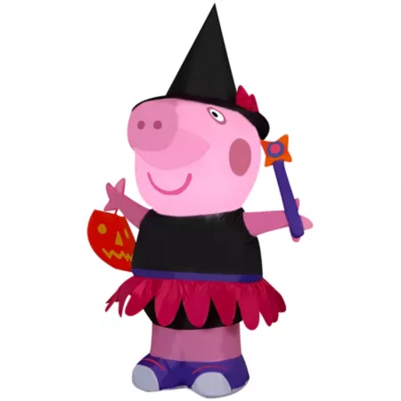 GemmyAirblown Peppa Pig as Witch-Peppa Pig Halloween Inflatables