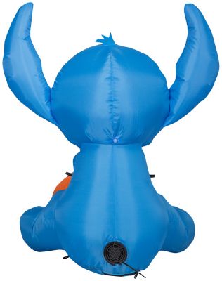 Image showing  35.83 in. Airblown Stitch with Jack O'Lantern Inflatable Halloween Decoration