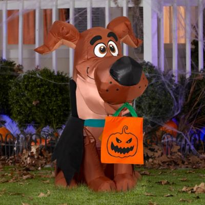 Image showing  42.13 in. Outdoor Airblown Scoob Puppy Vampire Inflatable Halloween Decoration