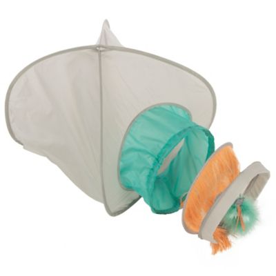 Image showing  26 in. L Fringe Frenzy Cat Hideout with Tunnel Entrance