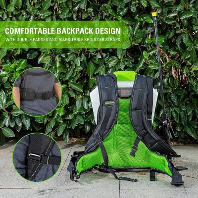 Image showing 5 th Greenworks 4 gal. 24V Cordless Backpack Sprayer, Tool Only