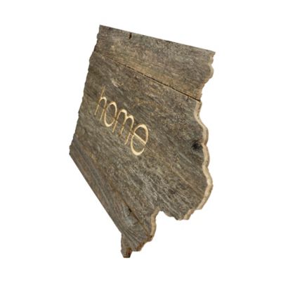 Image showing  Large Rustic Farmhouse Home State Reclaimed Wood Wall Sign, Iowa