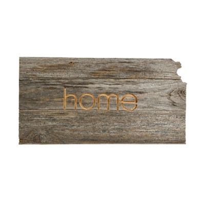 Barnwood USA Large Rustic Farmhouse Home State Reclaimed Wood Wall Sign, Kansas