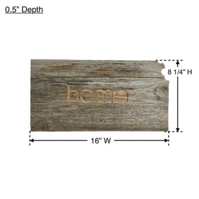 Image showing  Large Rustic Farmhouse Home State Reclaimed Wood Wall Sign, Kansas