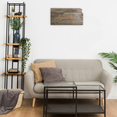 Image showing  Large Rustic Farmhouse Home State Reclaimed Wood Wall Sign, Kansas