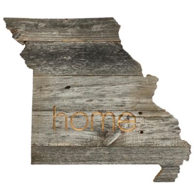 Barnwood USA Large Rustic Farmhouse Home State Reclaimed Wood Wall Sign, Missouri