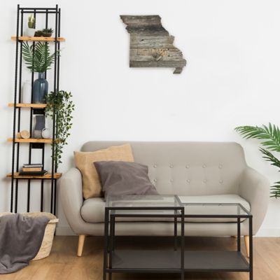 Image showing  Large Rustic Farmhouse Home State Reclaimed Wood Wall Sign, Missouri