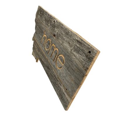 Image showing  Large Rustic Farmhouse Home State Reclaimed Wood Wall Sign,Montana